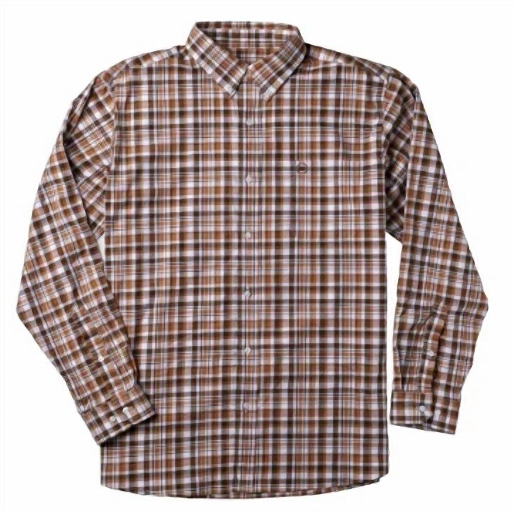 NEW HEYBO OUTDOORS men's creekside dress shirt in aragon